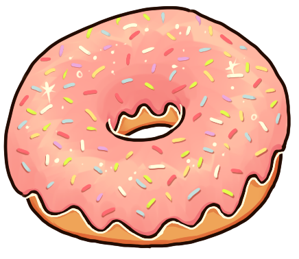 Pin Doughnut Clipart Cute Tumblr #12 - Kawaii Donut, Transparent background PNG HD thumbnail