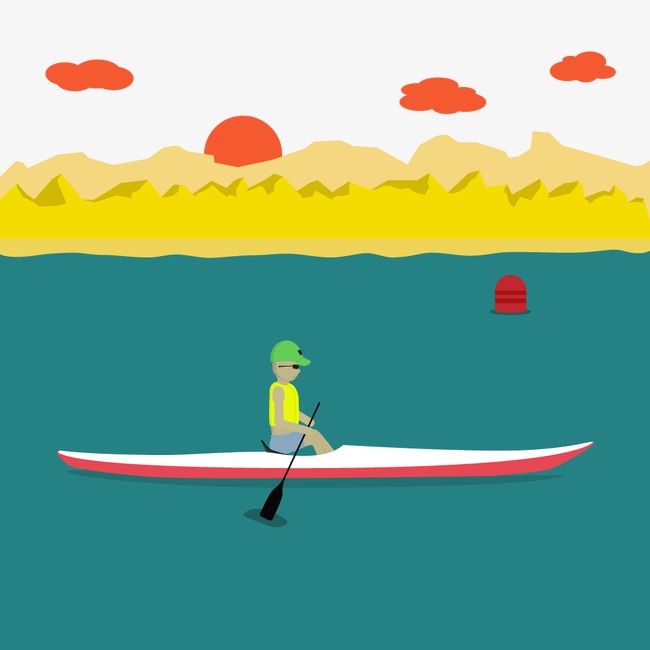 Vector Rowing, Hd, Vector, Movement Free Png And Vector - Kayak, Transparent background PNG HD thumbnail