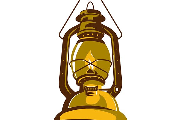 Kerosene Oil Lamp Retro   Illustrations - Kerosene Lamp, Transparent background PNG HD thumbnail