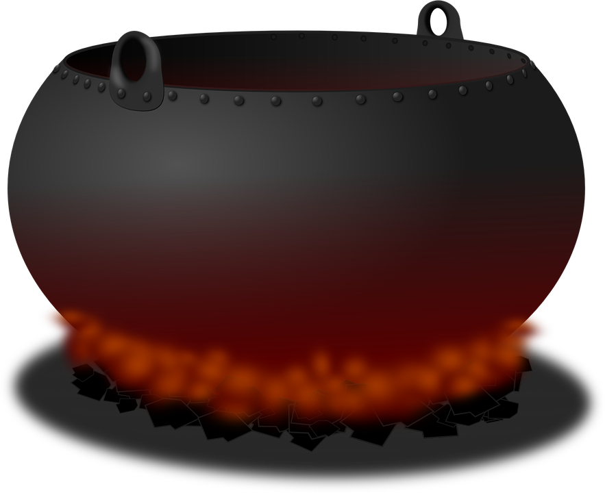 Free Vector Graphic: Cauldron, Pot, Fire, Heat, Cooking   Free Image On Pixabay   161102 - Kessel, Transparent background PNG HD thumbnail