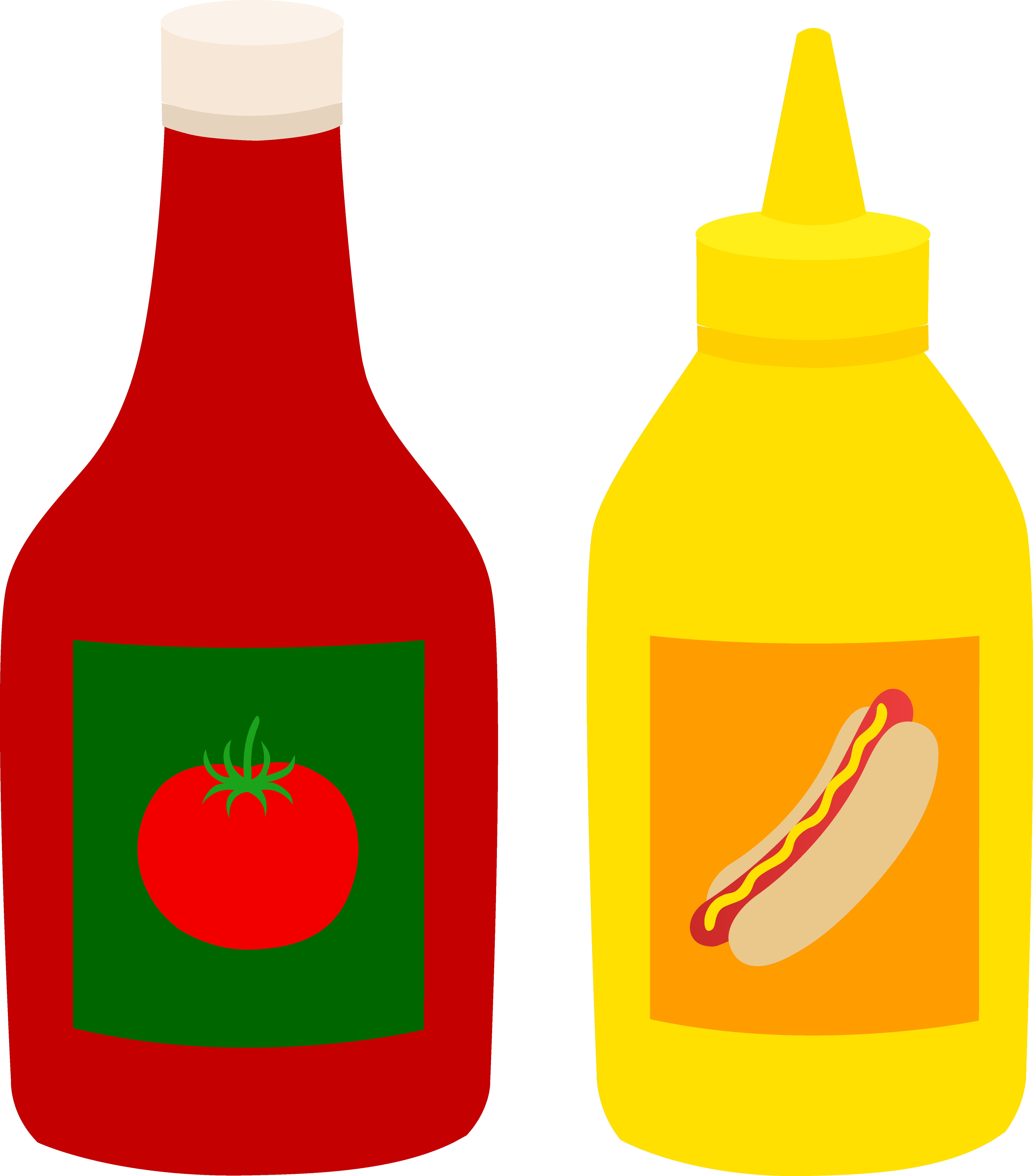 Happy Summer! Ketchup_Mustard_Bottles - Ketchup And Mustard, Transparent background PNG HD thumbnail
