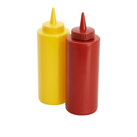 Mainstays Ketchup And Mustard Squeeze Bottle Dispenser - Ketchup And Mustard, Transparent background PNG HD thumbnail
