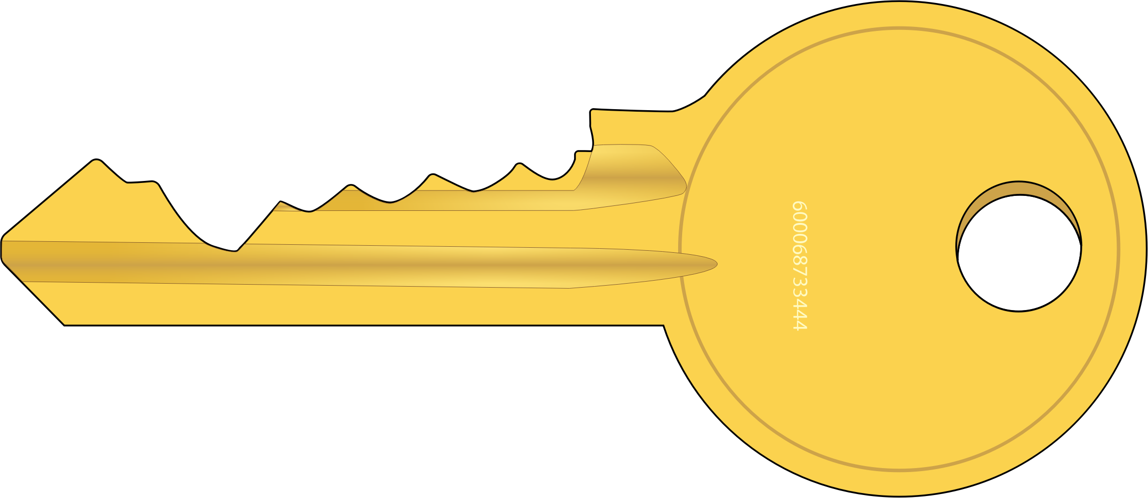 key metal plain