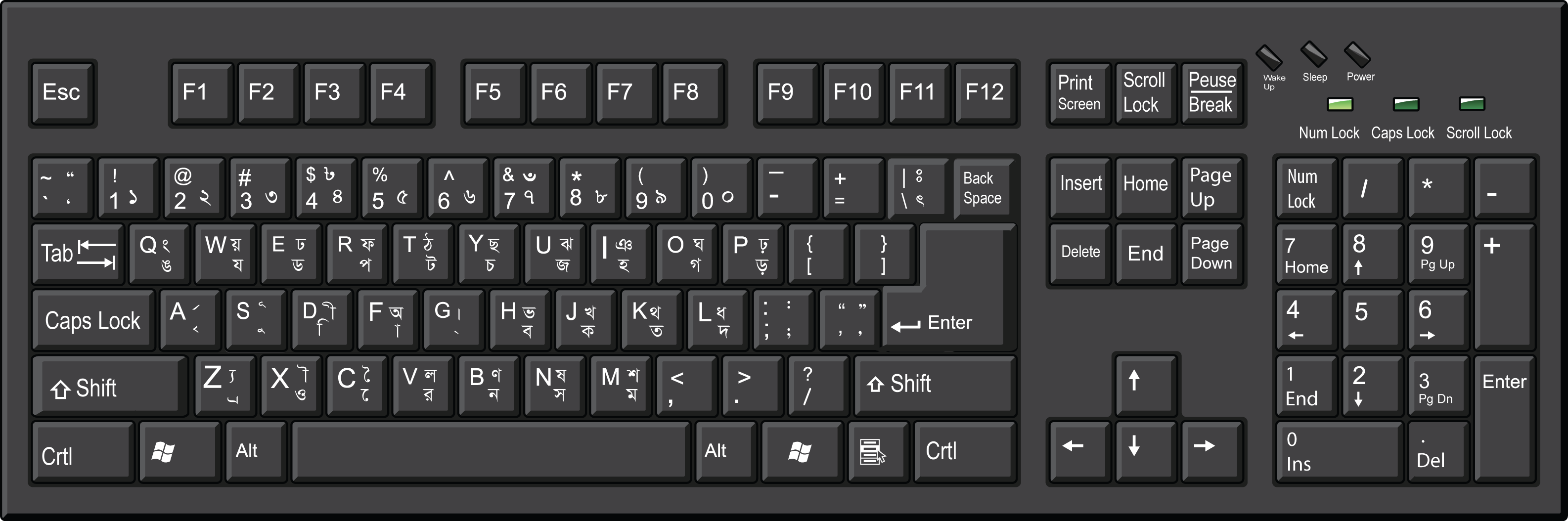 Microban® Basic 104 Keyboard