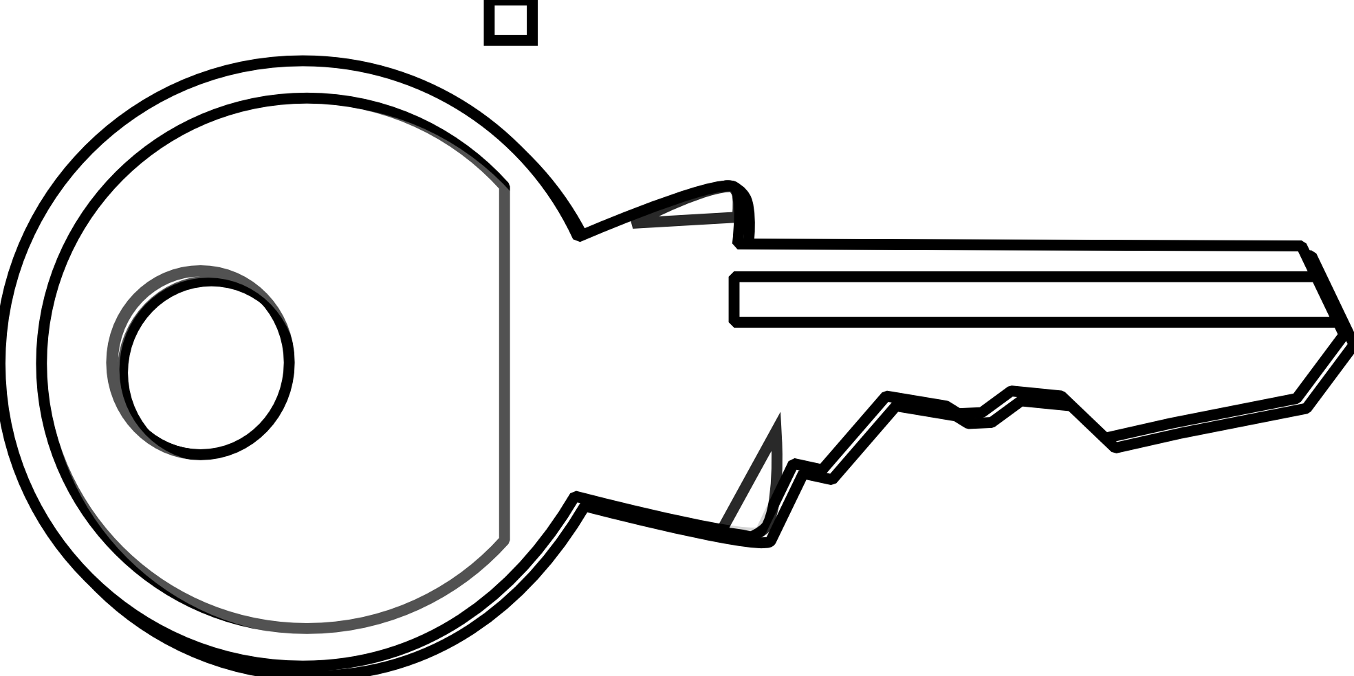Key Clipart Black And White - Keys Black And White, Transparent background PNG HD thumbnail