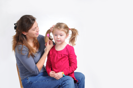 Cute Hairstyles For Girls - Kid And Mom, Transparent background PNG HD thumbnail