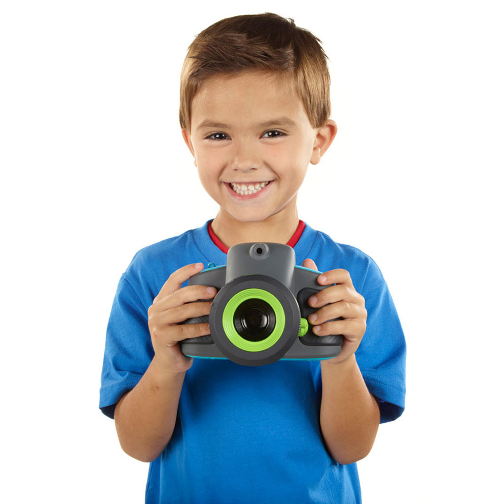 Playskool Showcam Digital Camera And Projector - Kid With Camera, Transparent background PNG HD thumbnail