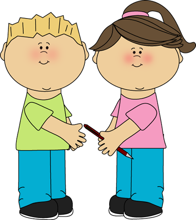 Children Being Kind Clipart - Kids Being Nice, Transparent background PNG HD thumbnail