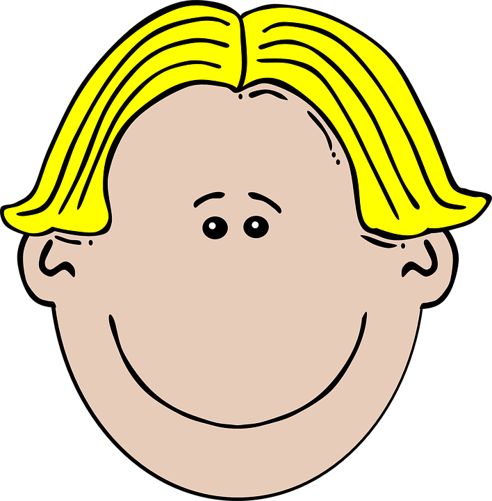 Blonde, Boy, Man, Faces, Face, Happy, Smiling, Content - Kids Face, Transparent background PNG HD thumbnail