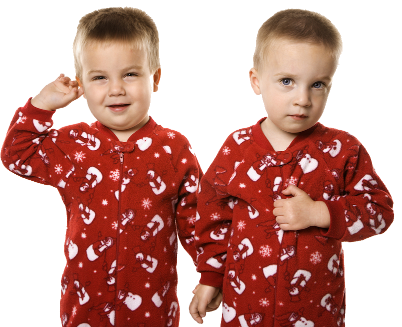 Matching Kids Xmas Pajamas, Girls Christmas Pajamas Set, Twins Christmas Pajamas - Kids In Pajamas, Transparent background PNG HD thumbnail
