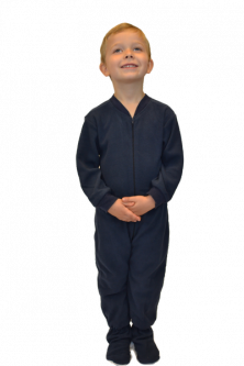 Navy Fleece Onesie Footie Pajamas For Infants U0026 Toddlers - Kids In Pajamas, Transparent background PNG HD thumbnail