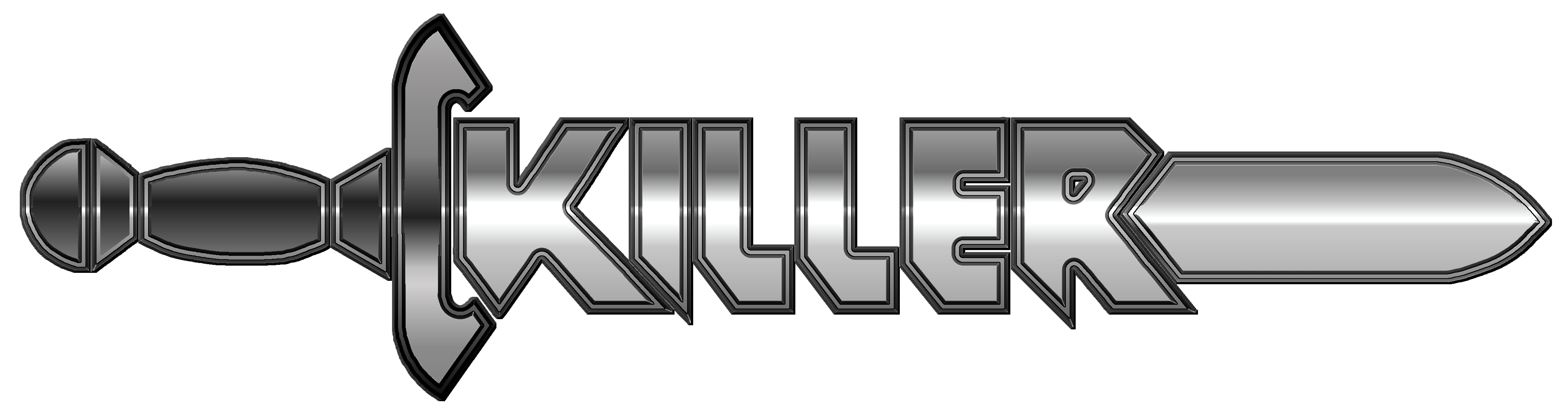 Killer Logo 2011 Cutout Chrome 4 .png - Killer, Transparent background PNG HD thumbnail