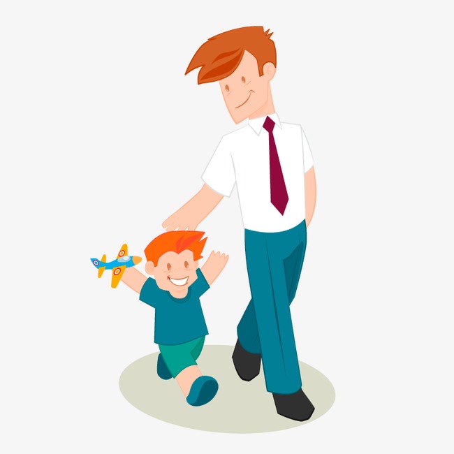 Father And Child, Little Boy, Play Aircraft, Kind Of Father Png Image And - Kind Boy, Transparent background PNG HD thumbnail