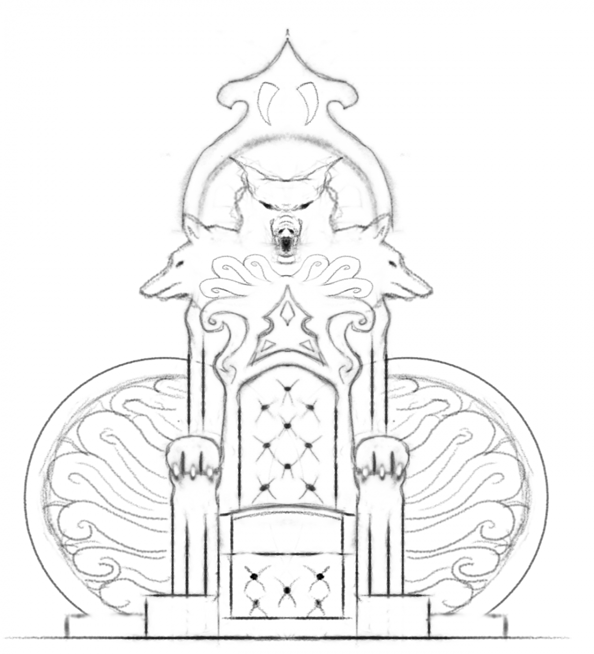 King On Throne PNG Black And White - 1200x1320 1st Challeng