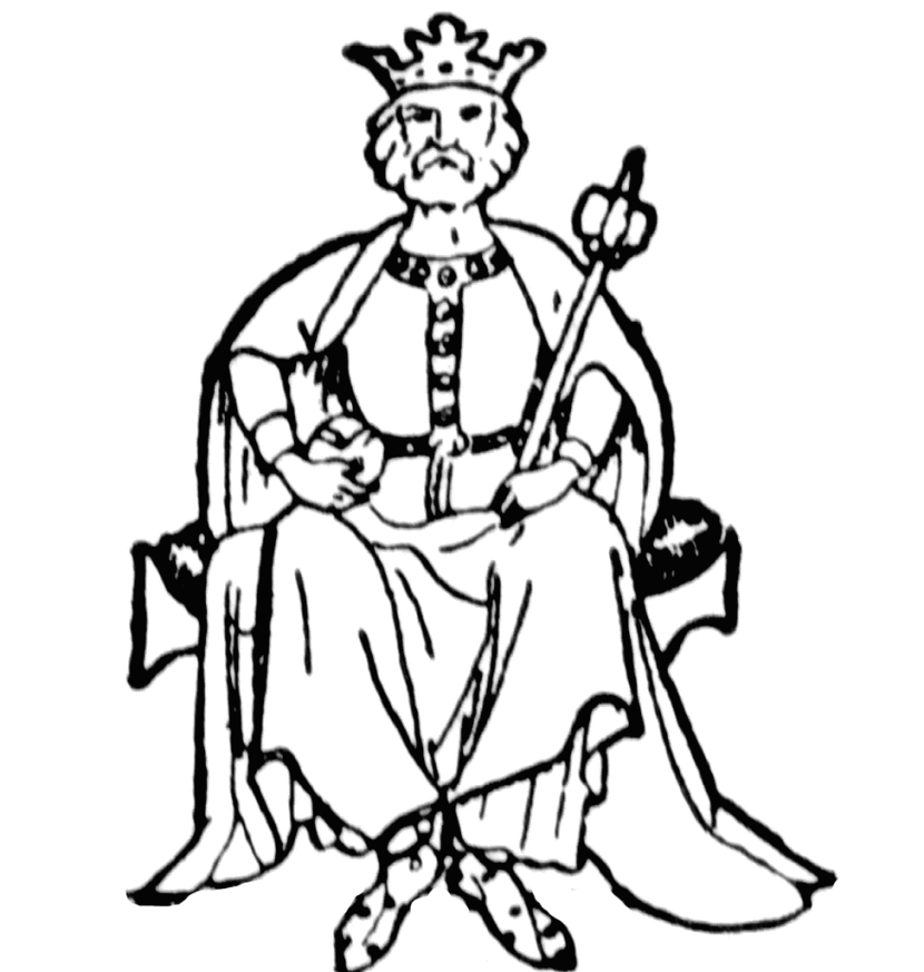 King Clipart Black And White King Clipart Black And White - King On Throne Black And White, Transparent background PNG HD thumbnail