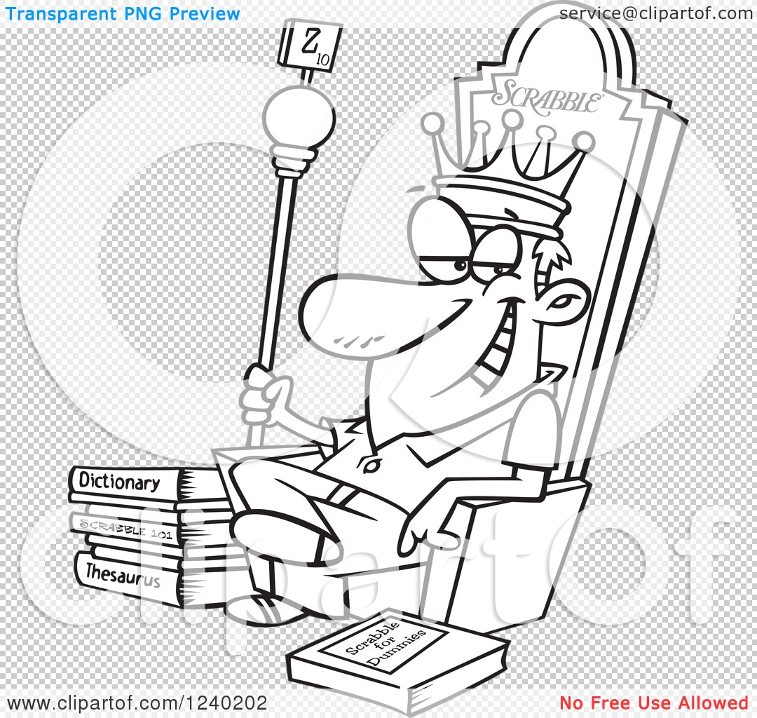 King On Throne PNG Black And White -  File Has A PlusPng