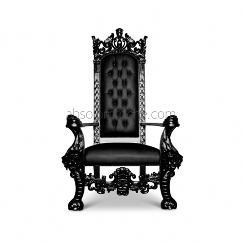 Sale | King Henry Throne   Black/black. Temp_1.png - King On Throne Black And White, Transparent background PNG HD thumbnail