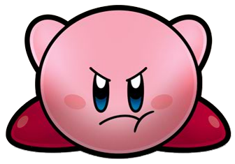Angry Kirby Crouching Super Star Ultra Artwork.png - Kirby, Transparent background PNG HD thumbnail