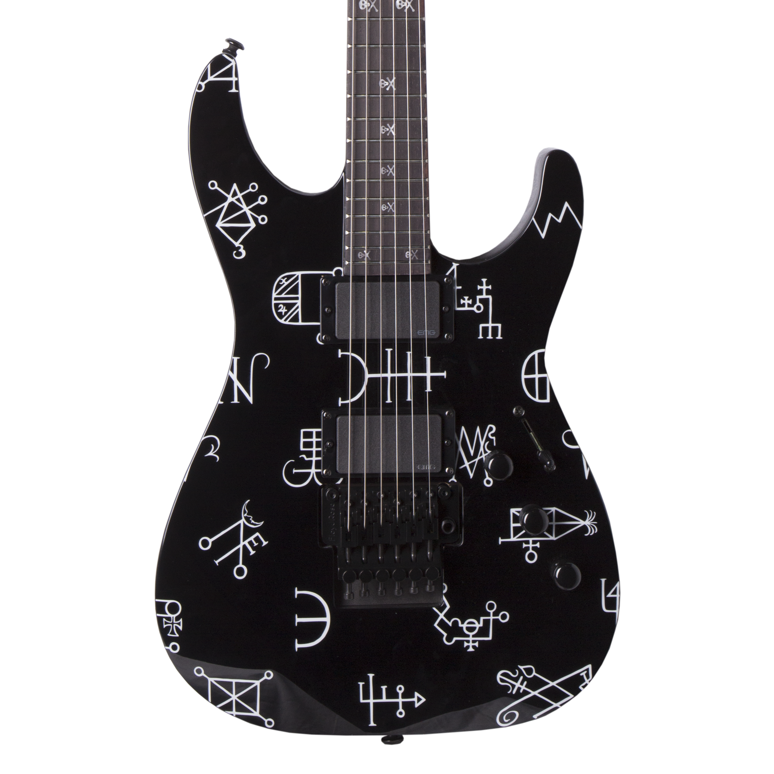 Esp Ltd Khdemon Limited Edition Kirk Hammett Demonology Electric Guitar - Kirk Hammett, Transparent background PNG HD thumbnail