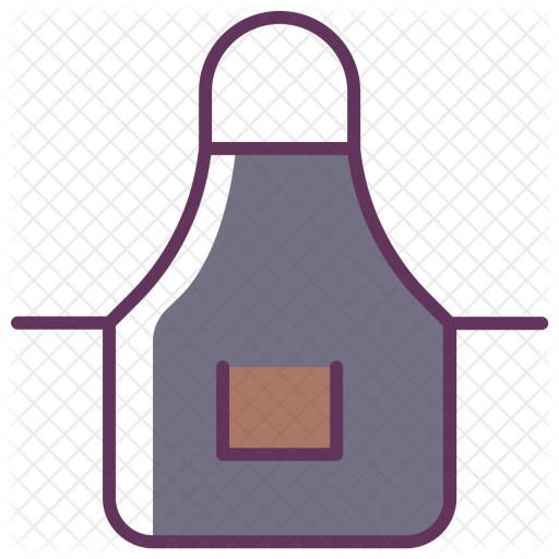 Apron, Clothing, Cook, Cooking, Kitchen, Uniform Icon - Kitchen Apron, Transparent background PNG HD thumbnail