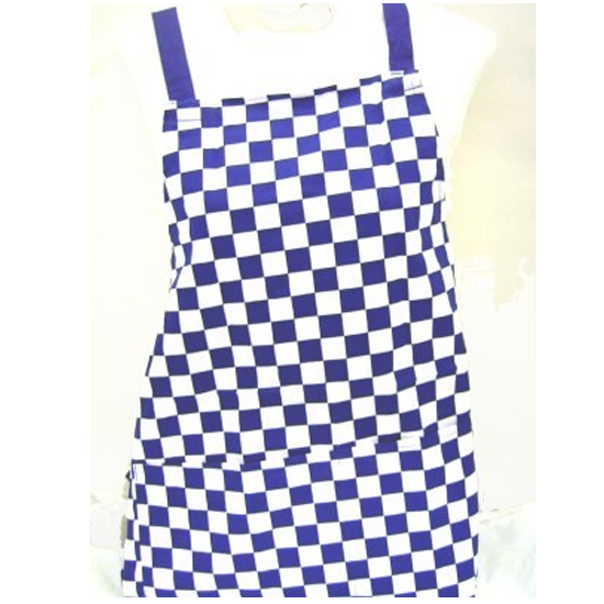Traditional Chef Blue And White Chequered Kitchen Apron - Kitchen Apron, Transparent background PNG HD thumbnail