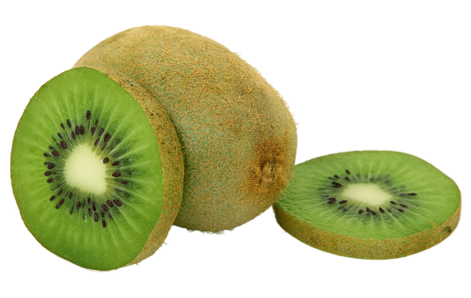 Green cutted kiwi PNG image -