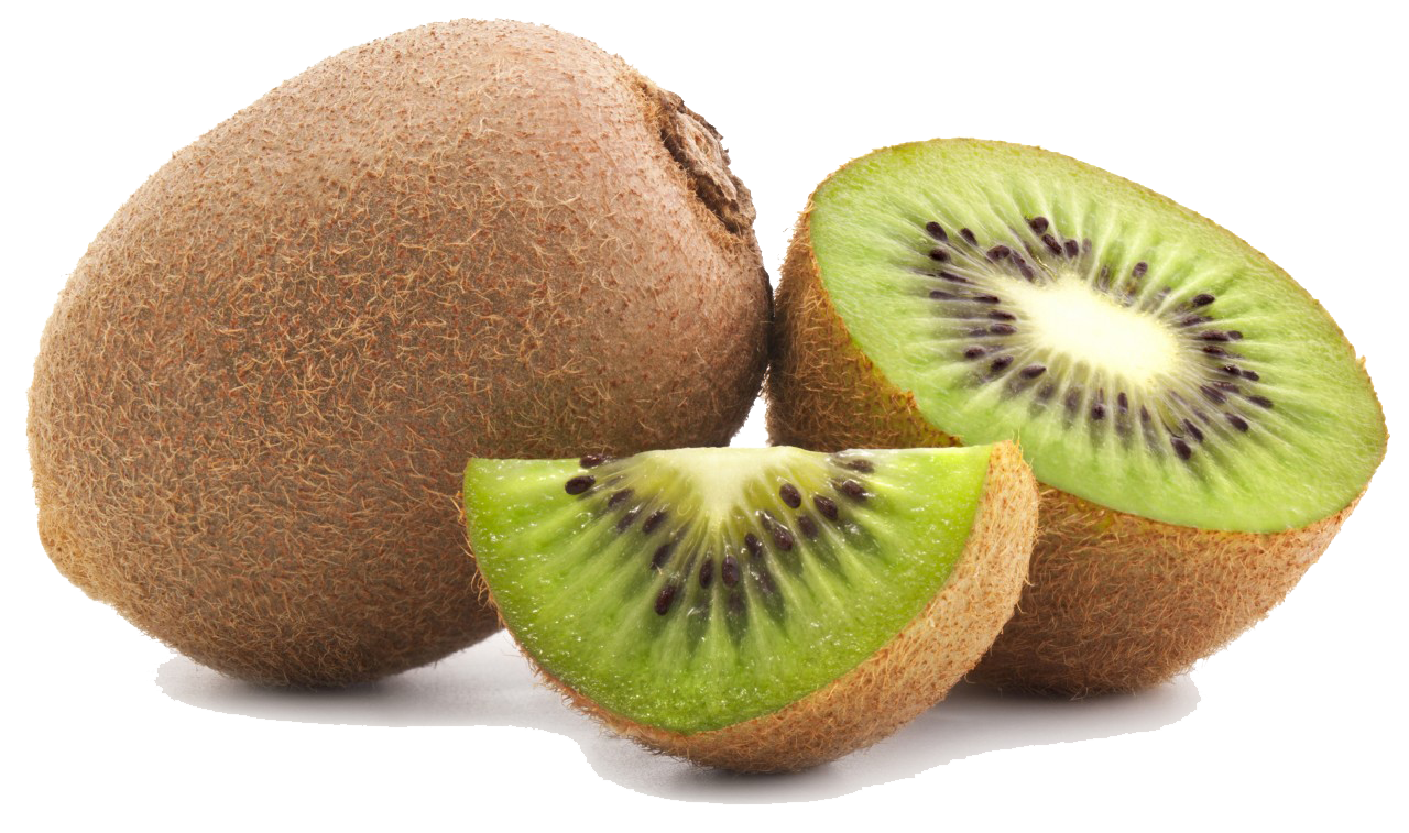 Green cutted kiwi PNG image -