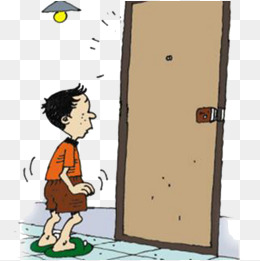 The Little Boy Heard The Terrible Knock On The Door, Little Boy, Hear It · Png - Knocking On Door, Transparent background PNG HD thumbnail