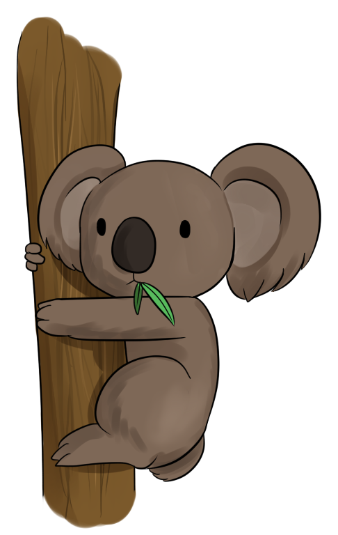 Koala In Tree Clip Art