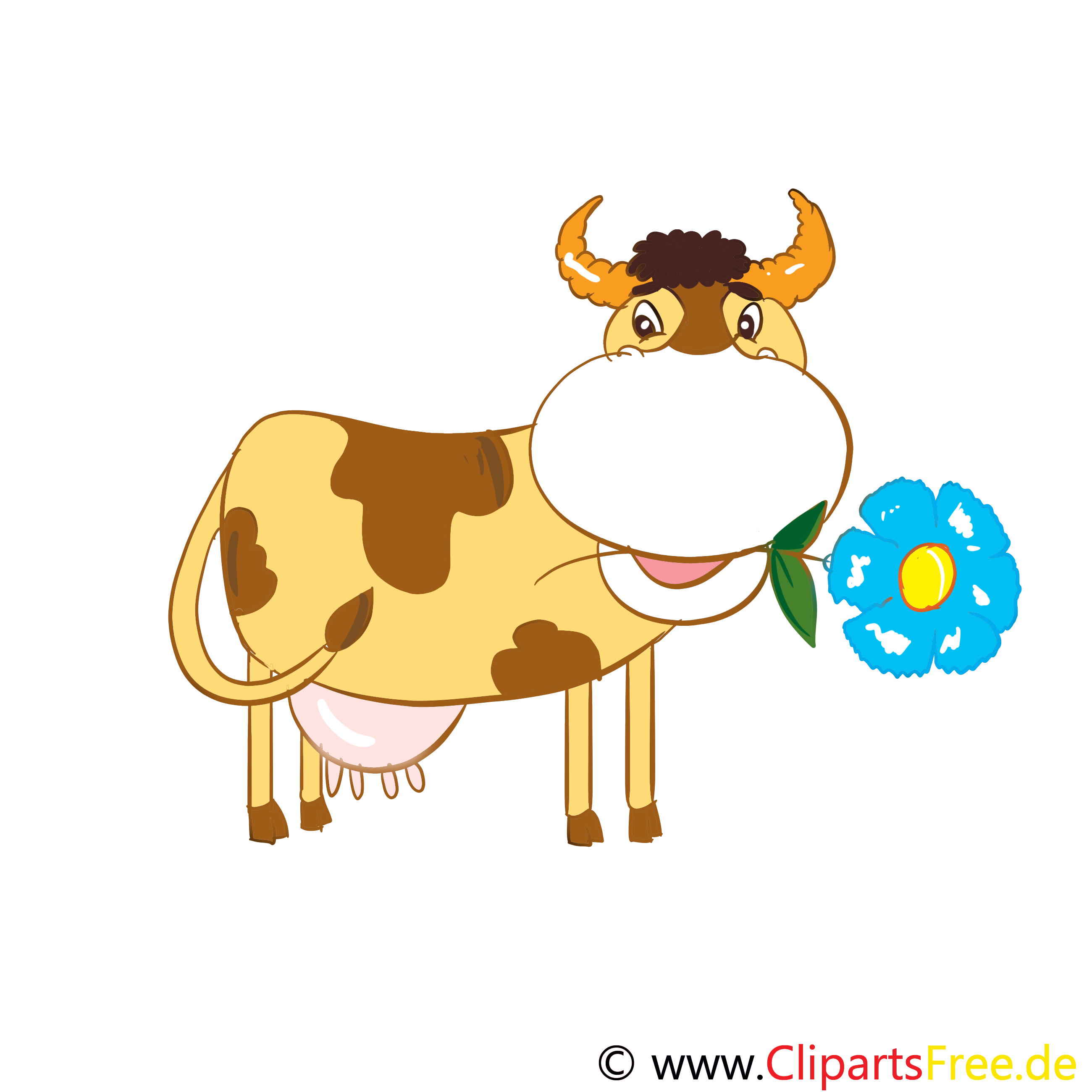 Cliparts Kuh Cartoon Kostenlos - Kuh Melken, Transparent background PNG HD thumbnail