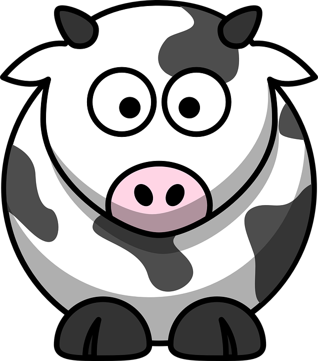 Bauer eine Kuh zu melken Vekt