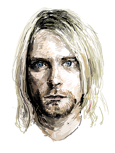 Kurt Cobain wallpaper with an