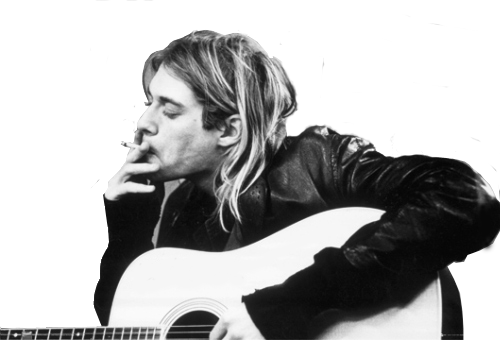 Kurt Cobain Wallpaper With An Acoustic Guitar Entitled Kurt Cobain ♥ - Kurt Cobain, Transparent background PNG HD thumbnail