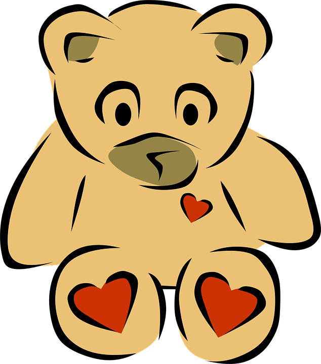 Teddy, Bär, Kuscheln, Herzen, Spielzeug, Stilisiert - Kuscheln, Transparent background PNG HD thumbnail