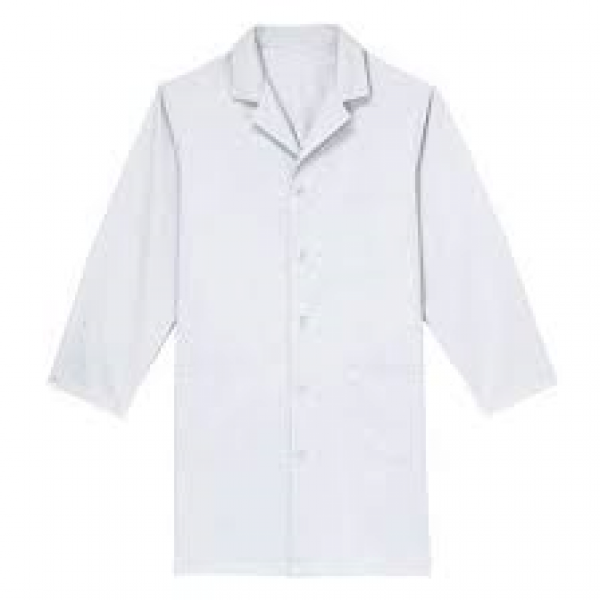 Unisex Basic White Lab Coat Medium - Lab Coat, Transparent background PNG HD thumbnail