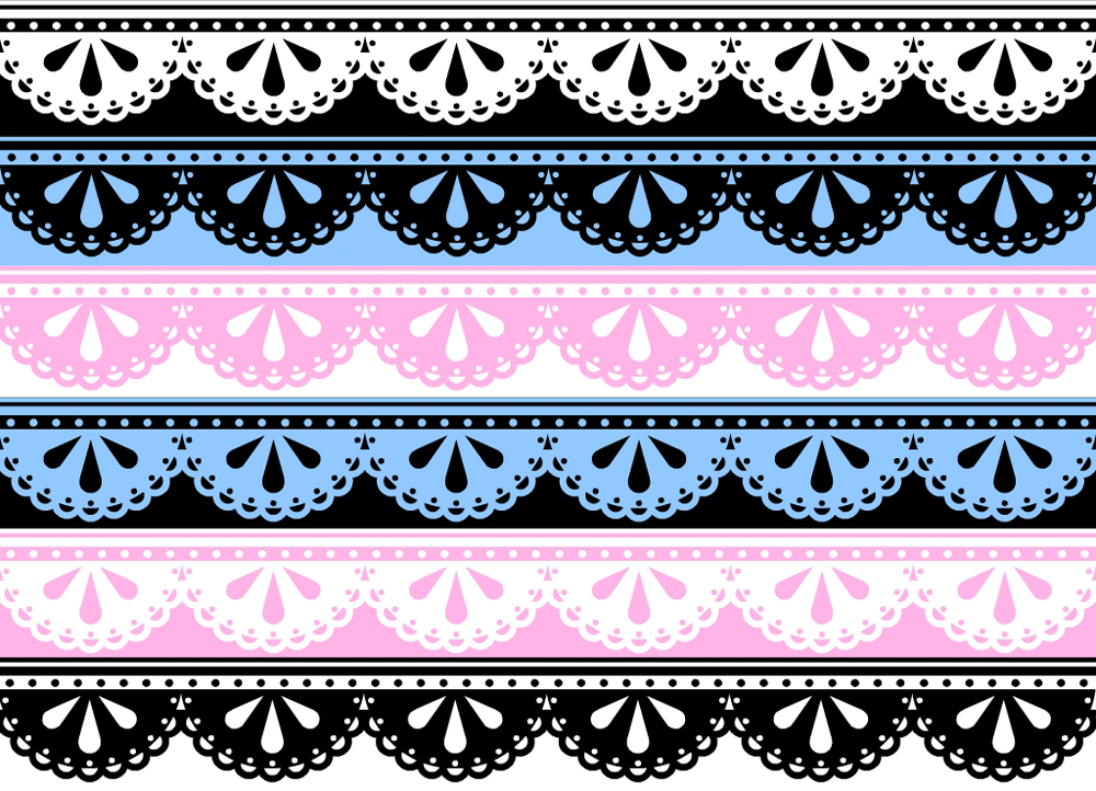 Lace Border Clipart Set - In 