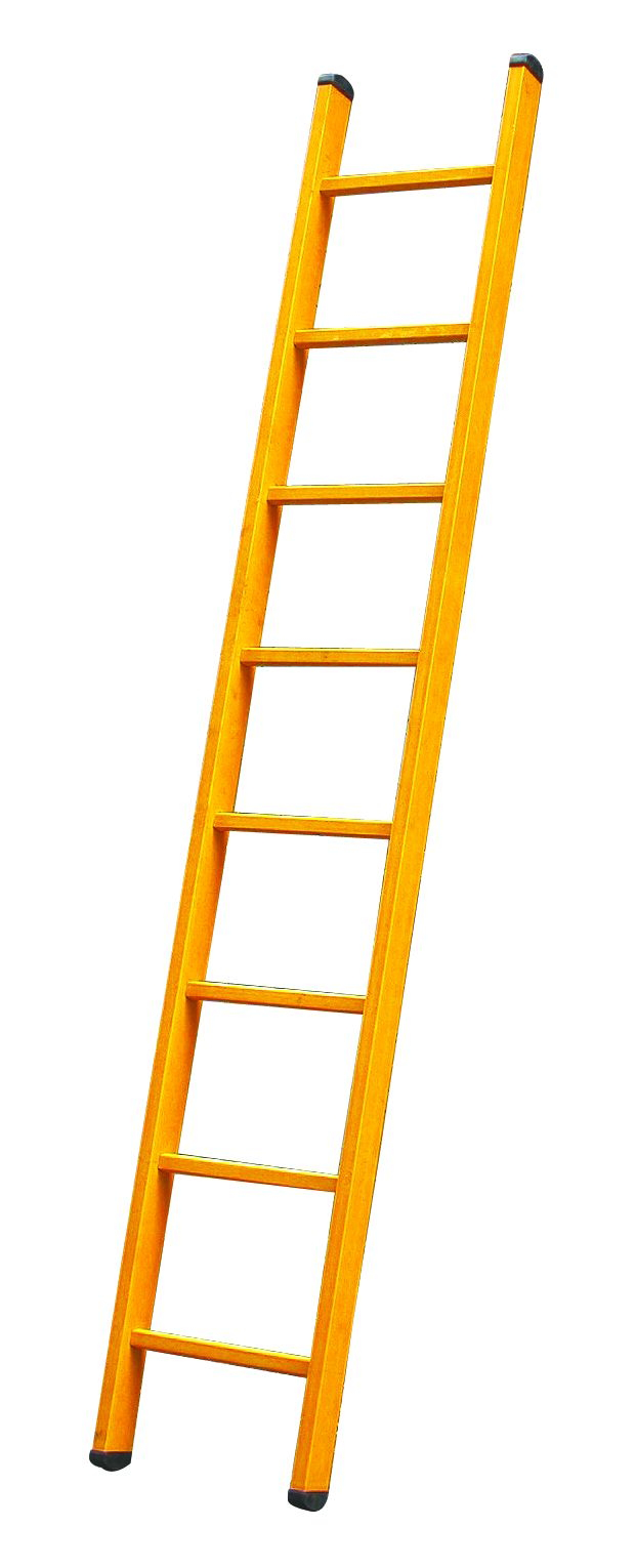 Fibreglass Single Pole Ladder - Ladder, Transparent background PNG HD thumbnail