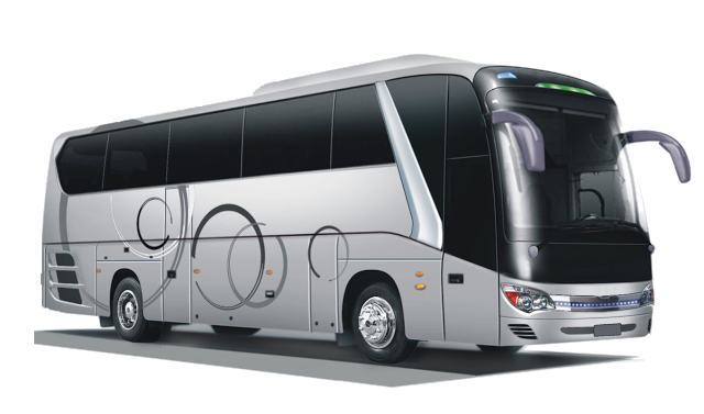 Bus Up To 55 Pax_.png - Land Transportation Black And White, Transparent background PNG HD thumbnail