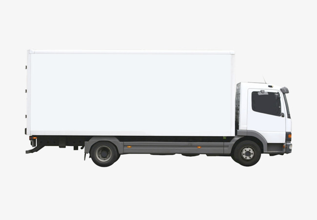 White Truck, Container, Transport, Truck Png And Psd - Land Transportation Black And White, Transparent background PNG HD thumbnail