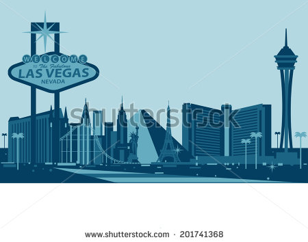 Las Vegas Skyline - Las Vegas Skyline Vector, Transparent background PNG HD thumbnail