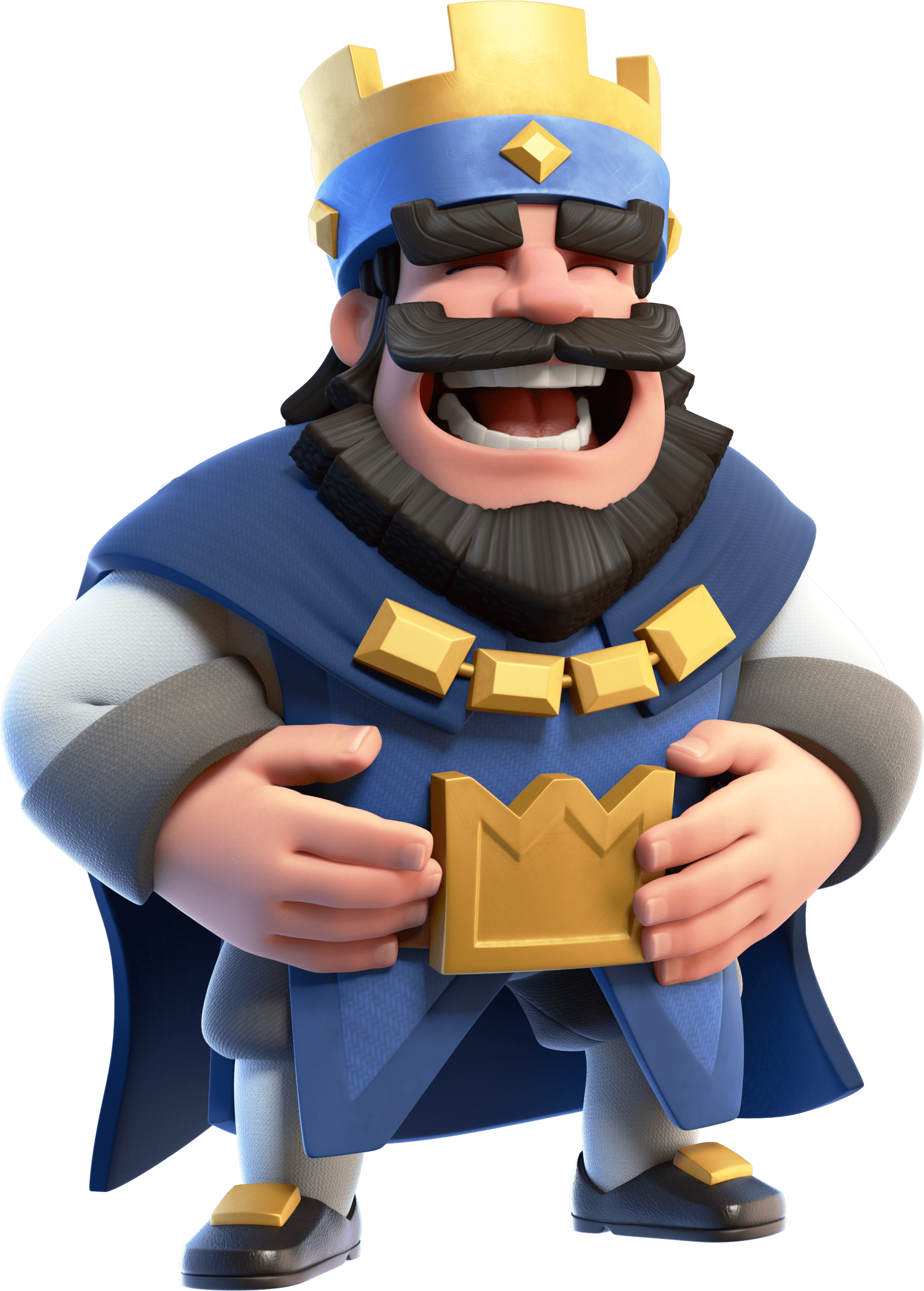 Clash Royale Laughing King - Laughing, Transparent background PNG HD thumbnail