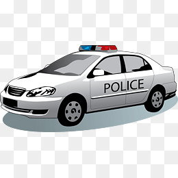 Vector Police Car Abroad, Police Car, Foreign, Vector Png And Vector - Law Enforcement, Transparent background PNG HD thumbnail