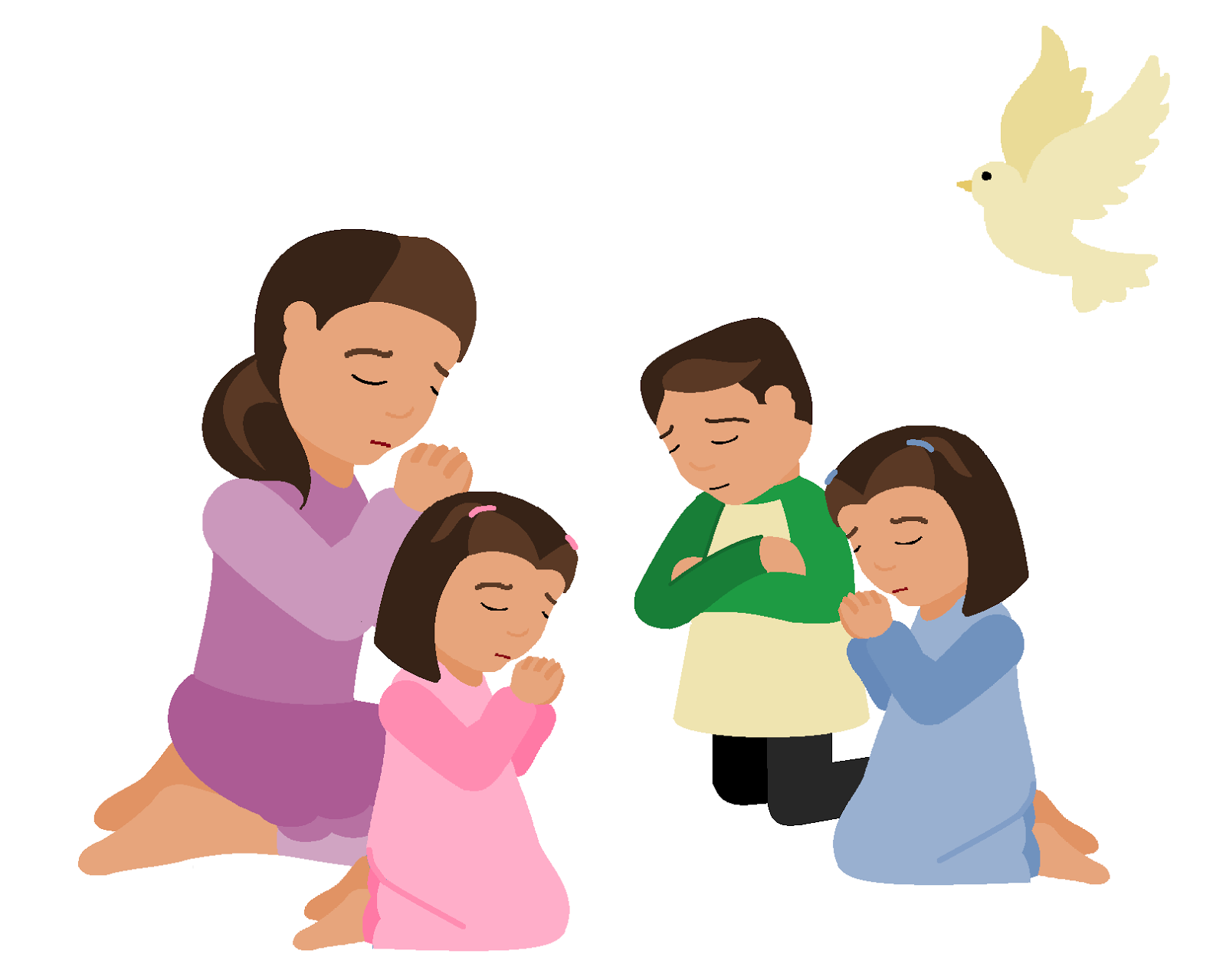 Lds Family Prayer Clipart - Lds Family, Transparent background PNG HD thumbnail
