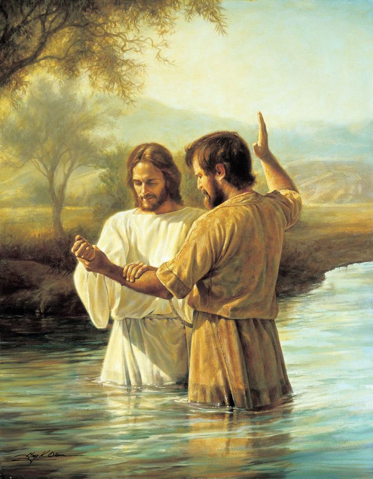 The Baptism Of Jesus At The Jordan (Mt First Luminous Mystery Baptism Greg Olsen Jesus, The Perfect Example.he Did Not Need Baptism, As He Was Sinless But Hdpng.com  - Lds Jesus Baptism, Transparent background PNG HD thumbnail