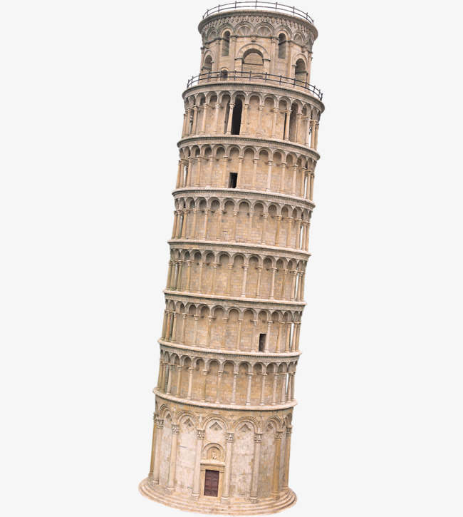 Leaning Tower Of Pisa Png Hd - Leaning Tower Of Pisa, Cartoon, Hand Painted, Building Free Png Image, Transparent background PNG HD thumbnail