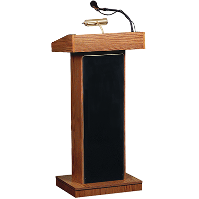 800X Orator Podium With Pa In Medium Oak - Lectern, Transparent background PNG HD thumbnail