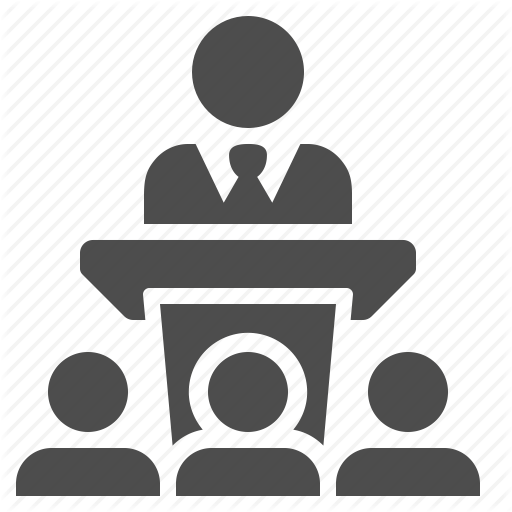 Business, Businessman, Conference, Lecture, Man, Podium, Speech Icon - Lecture, Transparent background PNG HD thumbnail
