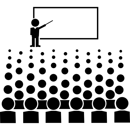 Person Giving A Lecture For Big Auditory Free Icon - Lecture, Transparent background PNG HD thumbnail