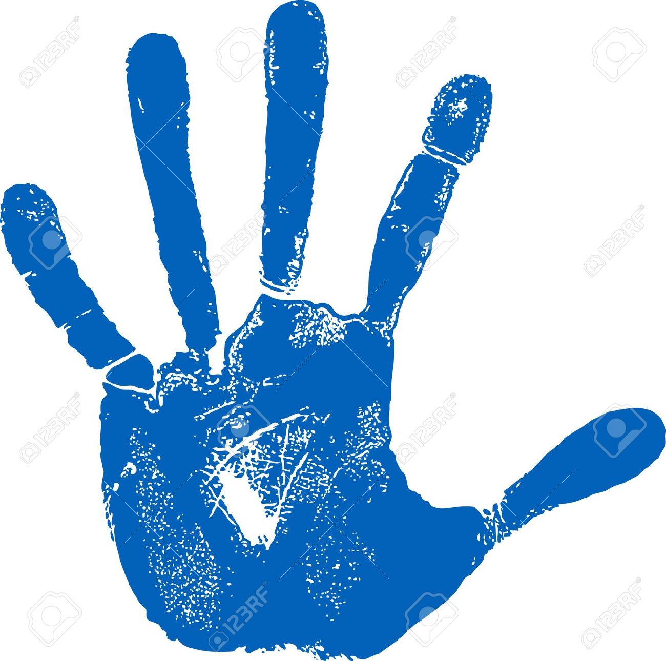 Man Left Hand Print Isolated On White Royalty Free Cliparts - Left Handprint, Transparent background PNG HD thumbnail