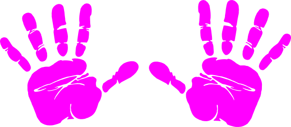Pin Right Clipart Left Hand #4 - Left Handprint, Transparent background PNG HD thumbnail
